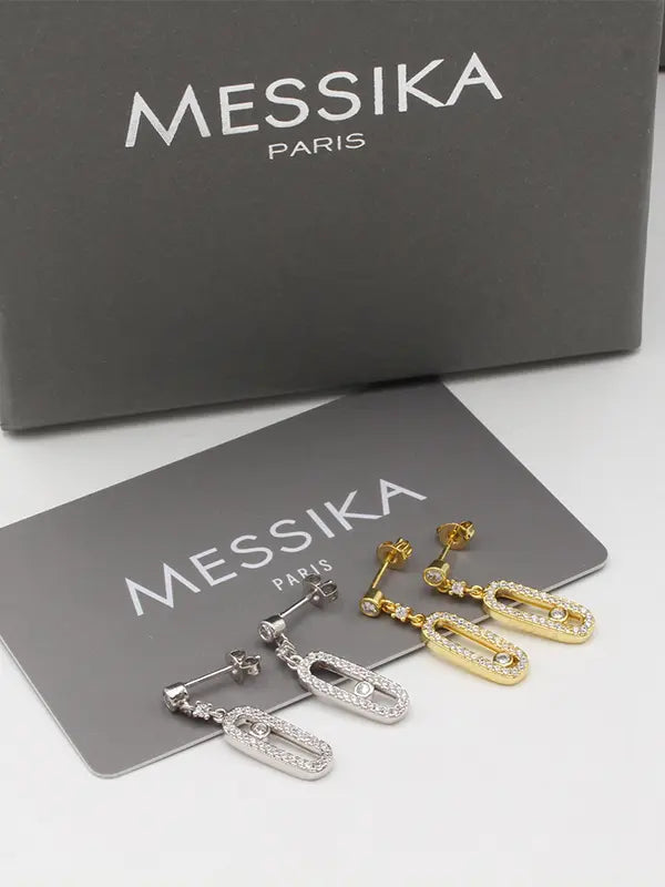 حلق ميسيكا ماستر زركون لوقو messika