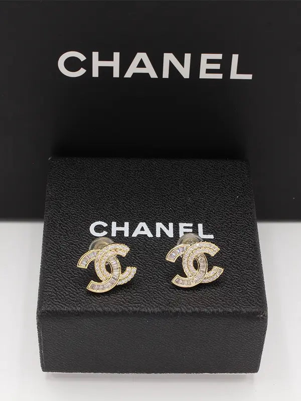 حلق شانيل زركون لوقو 619 حلق chanel