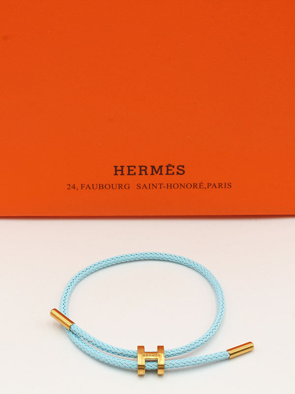 اسوارة هيرمز جلد اسود لوقو اسواره HERMES