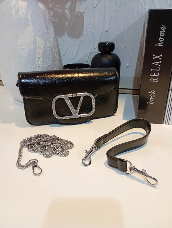حقيبة ايف سان لوران صغيره كرستال اسود شنط وحقائب ysl bag