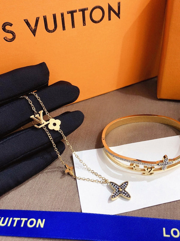 سلسال لويس فيتون بلاك فلاور سلسال louis vuitton