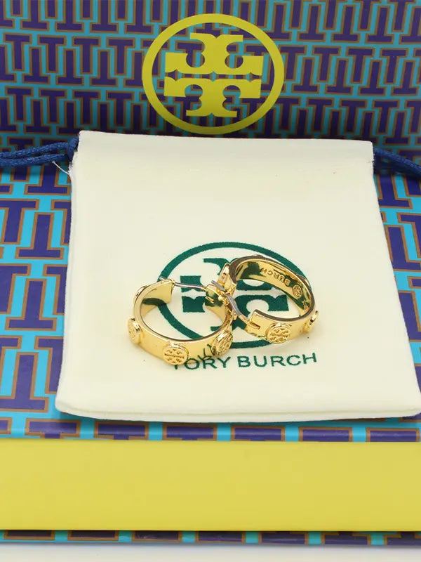 حلق توري بورش سيركل قولد لوقو حلق tory burch