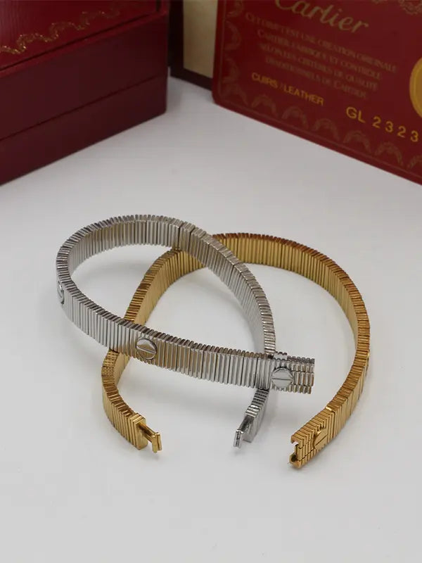 اساور كارتير الجديده ستنلس ستيل لوقو اسواره CARTIER