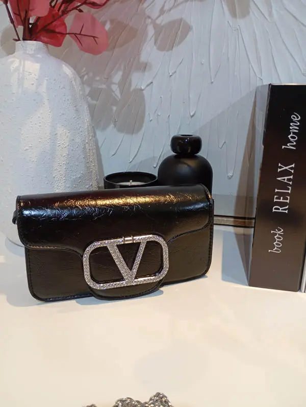 حقيبة ايف سان لوران صغيره كرستال اسود شنط وحقائب ysl bag