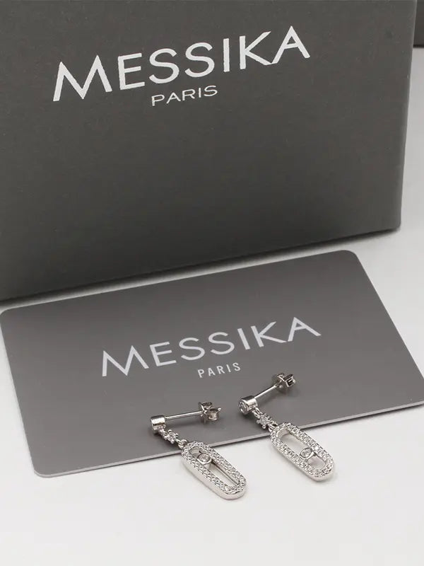 حلق ميسيكا ماستر زركون لوقو messika