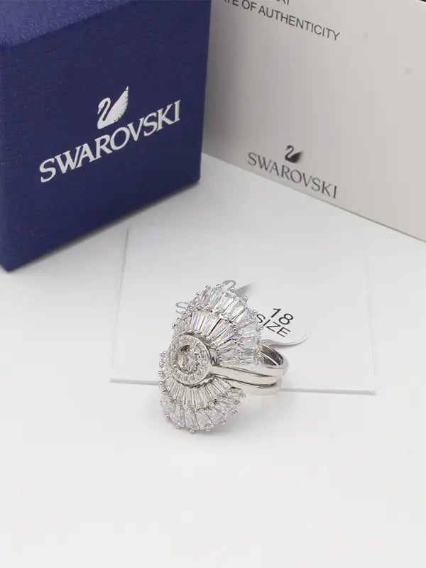 خاتم سواروفسكي الهبه فضي زركون خواتم Swarovski