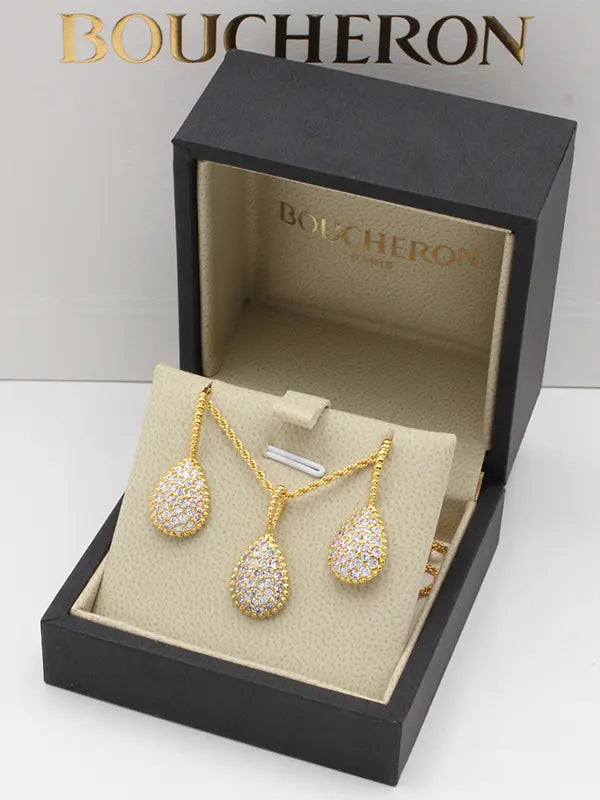 طقم بوشرون زركون دمعه اطقم bucheron