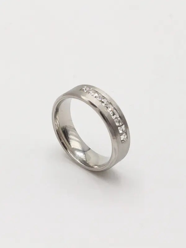 دبلة رجالي زركون خواتم new فضي 7