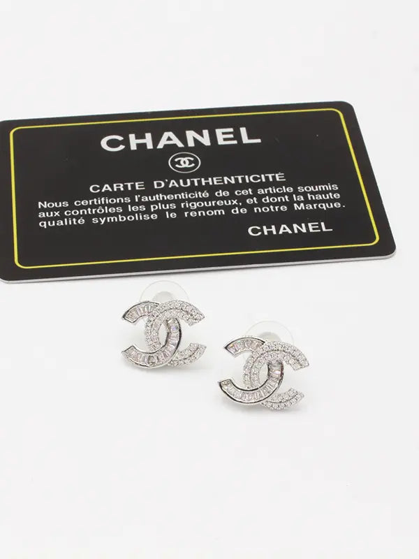 حلق شانيل زركون لوقو 619 حلق chanel
