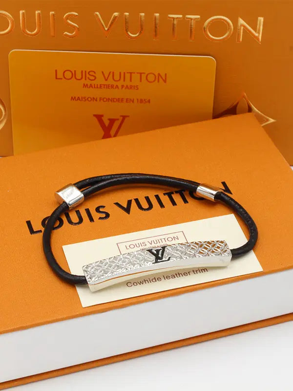 اساور لويس فيتون رجالي بلاك ليذر هاي فيرجن اسواره louis vuitton