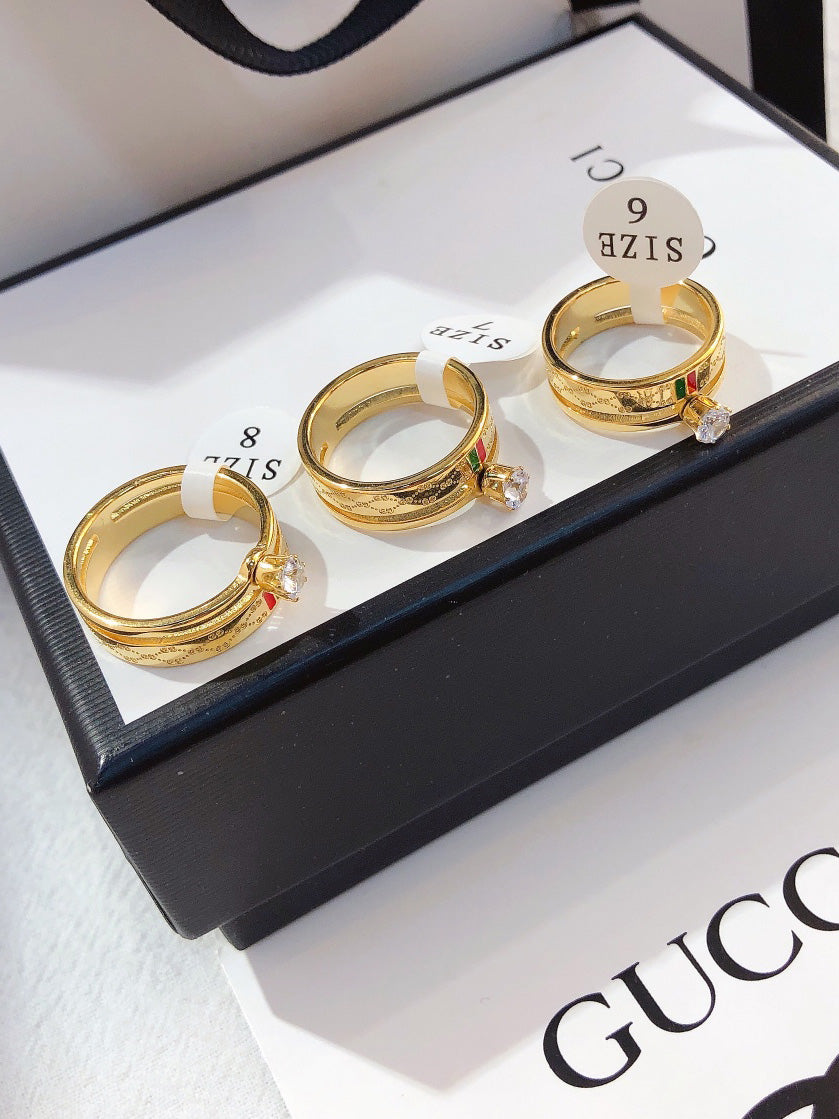 خاتم قوتشي سوليتير خواتم gucci