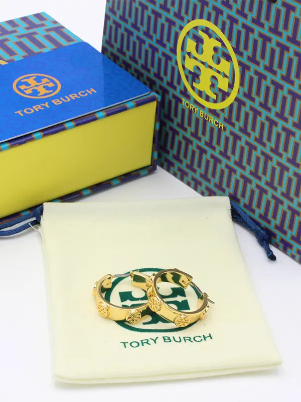 حلق توري بورش سيركل قولد لوقو حلق tory burch