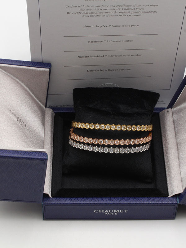 اساور شومية 3 قطع ملونه زركون اسواره chaumet