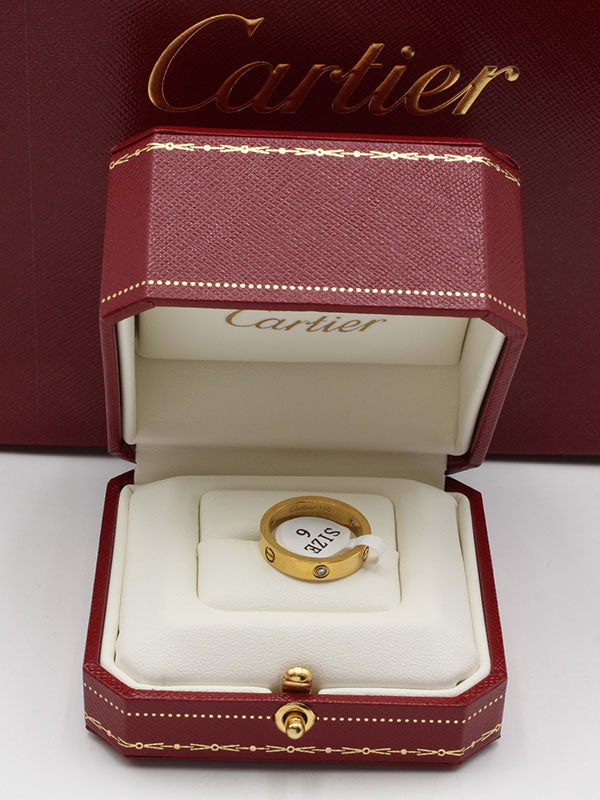 دبله كارتير لوقو زركون slim خواتم CARTIER ذهبي 7