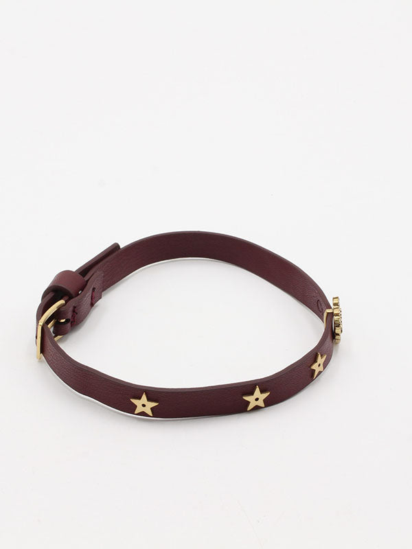 اساور جادور ديور جلد عنابي اسواره dior