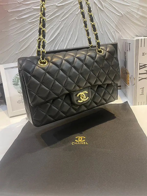 شنطة شانيل ماستر ميد سايز شنط وحقائب chanel bags اسود