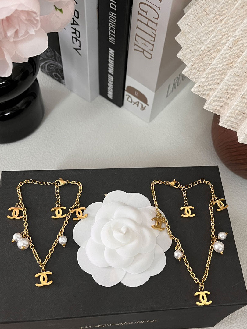 خلخال شانيل ذهبي لولو خلاخل chanel