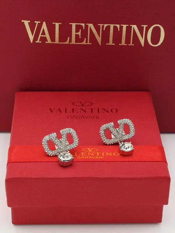 حلق فالنتينو الجديد لوقو 739 حلق VALENTINO فضي