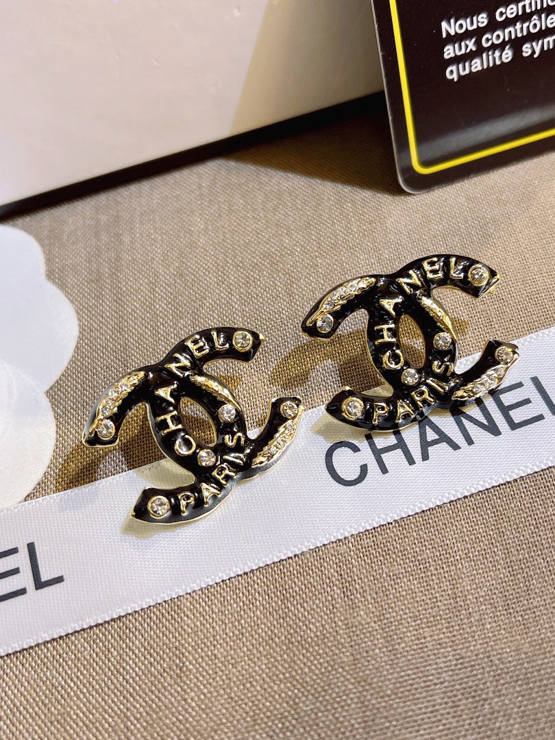 حلق شانيل 8030 حلق chanel ذهبي