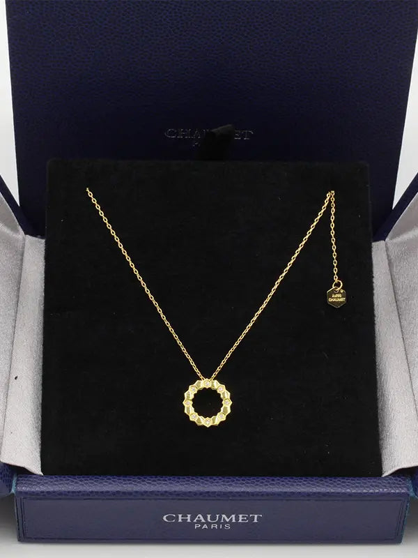 سلسال شومية مدور صغير ماستر سلسال chaumet ذهبي