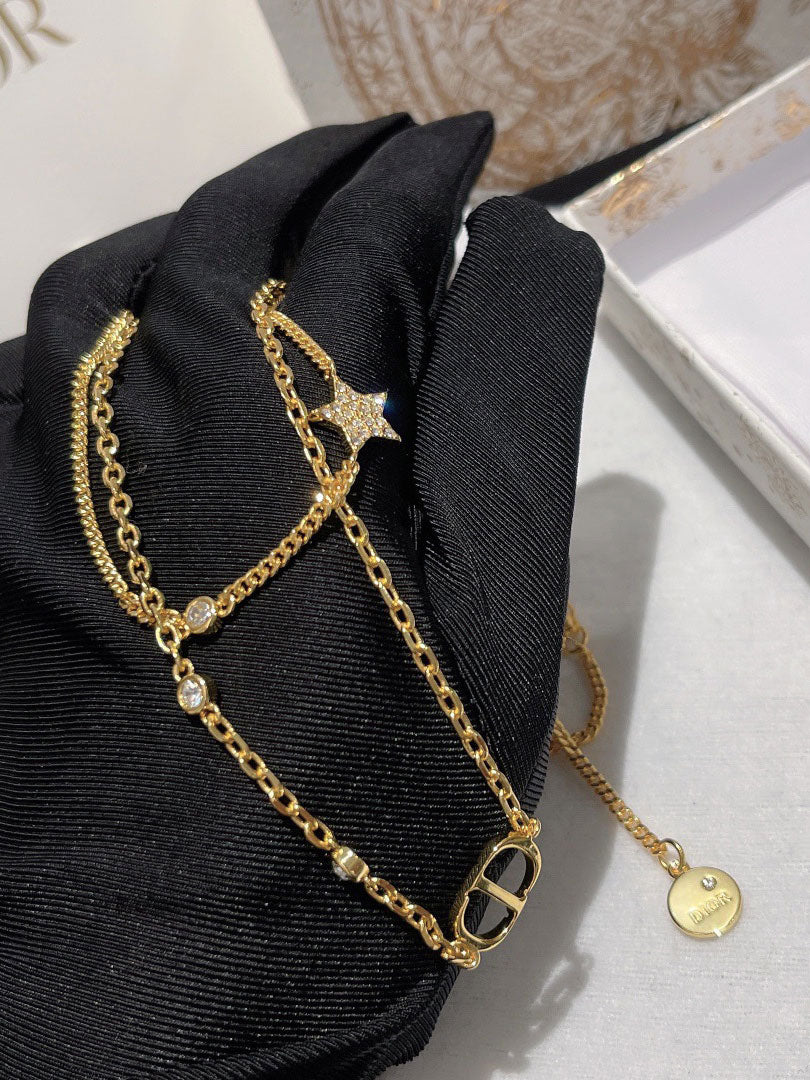 سلسال ديور جنزير دبل لاينز سلسال dior