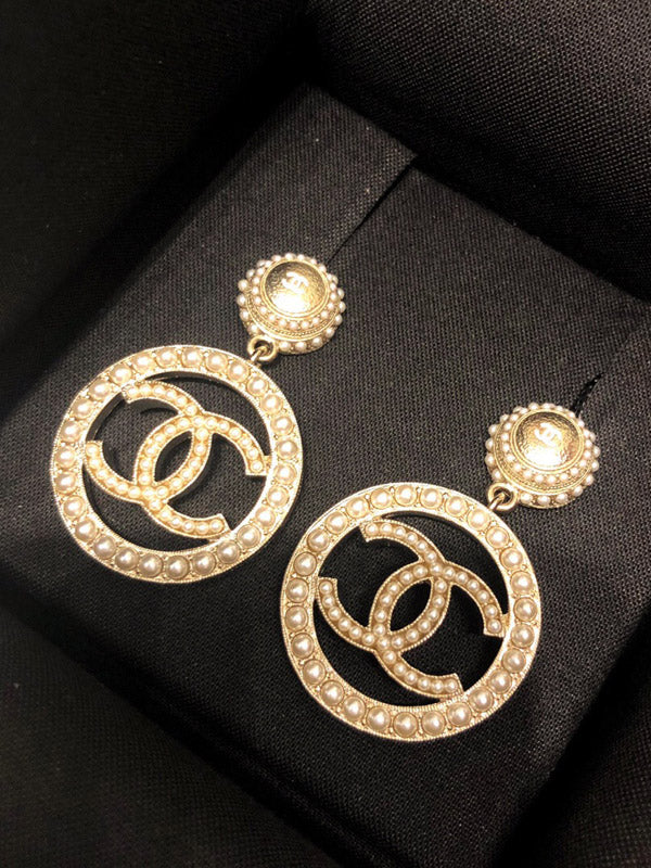 حلق شانيل كبير لولو حلق chanel