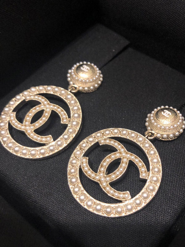 حلق شانيل كبير لولو حلق chanel