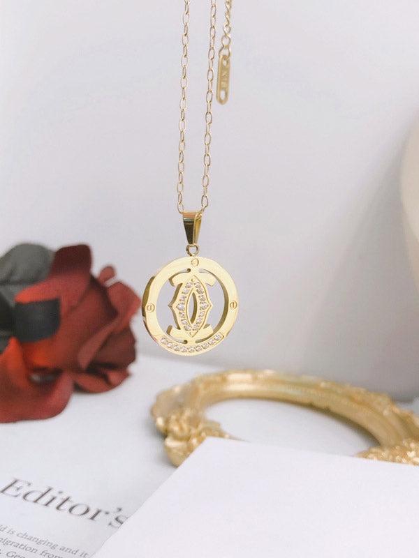 سلسال كارتير سيركل لوقو سلسال CARTIER ذهبي