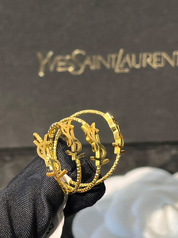 خاتم ايف سان لوران ذهبي خواتم ysl