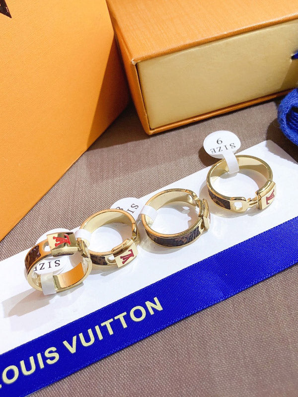 خاتم لويس فيتون رد لوقو خواتم louis vuitton ذهبي 6