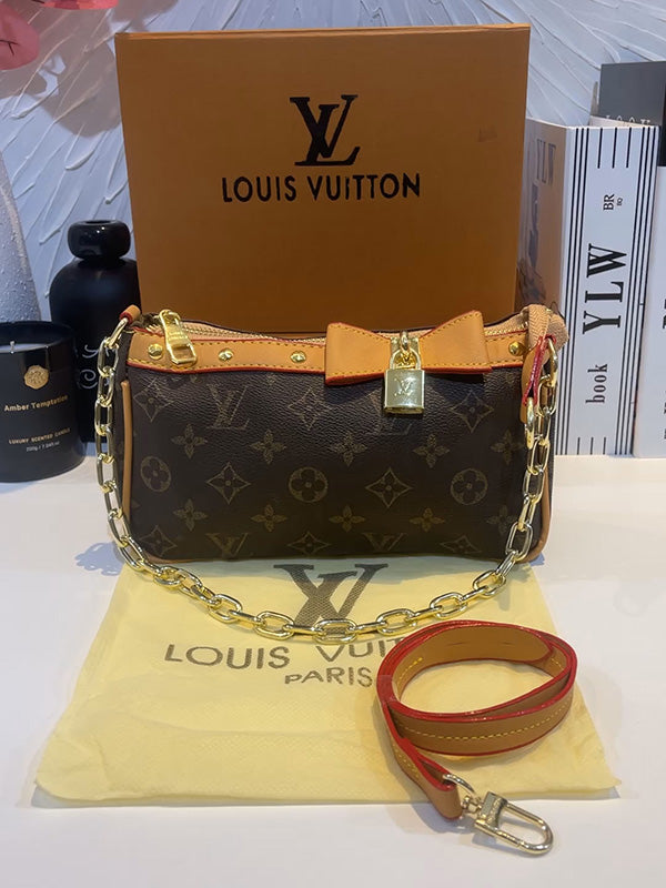 شنطة لويس فيتون صغيره فيونكه شنط وحقائب louis vuitton bags بني بيج