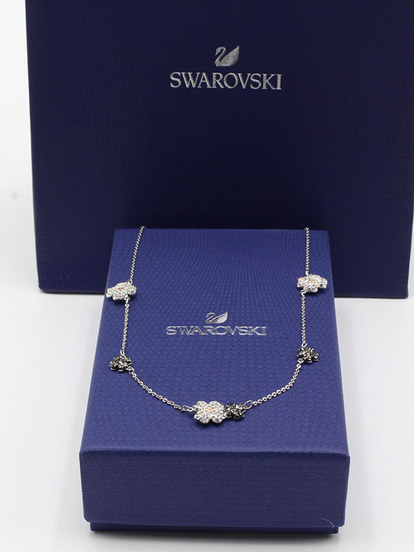 عقد سواروفسكي فلاور زركون سلسال Swarovski