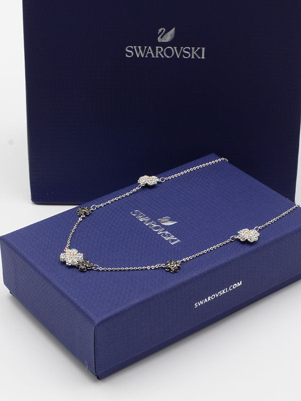 عقد سواروفسكي فلاور زركون سلسال Swarovski