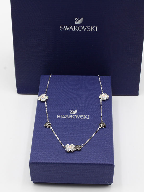 عقد سواروفسكي فلاور زركون سلسال Swarovski