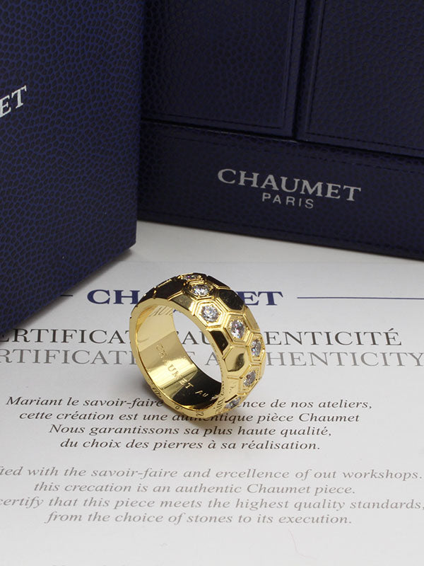 خاتم شومية عريض زركون لوقو خواتم chaumet