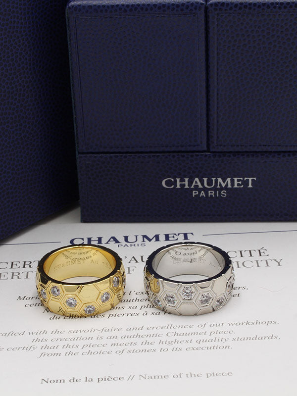 خاتم شومية عريض زركون لوقو خواتم chaumet