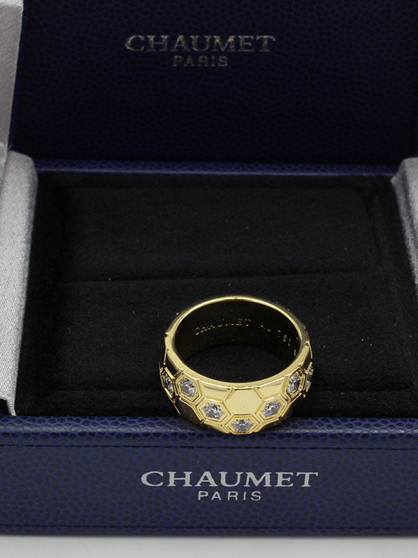 خاتم شومية عريض زركون لوقو خواتم chaumet