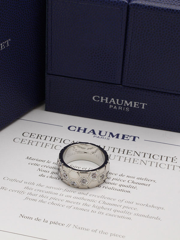 خاتم شومية عريض زركون لوقو خواتم chaumet