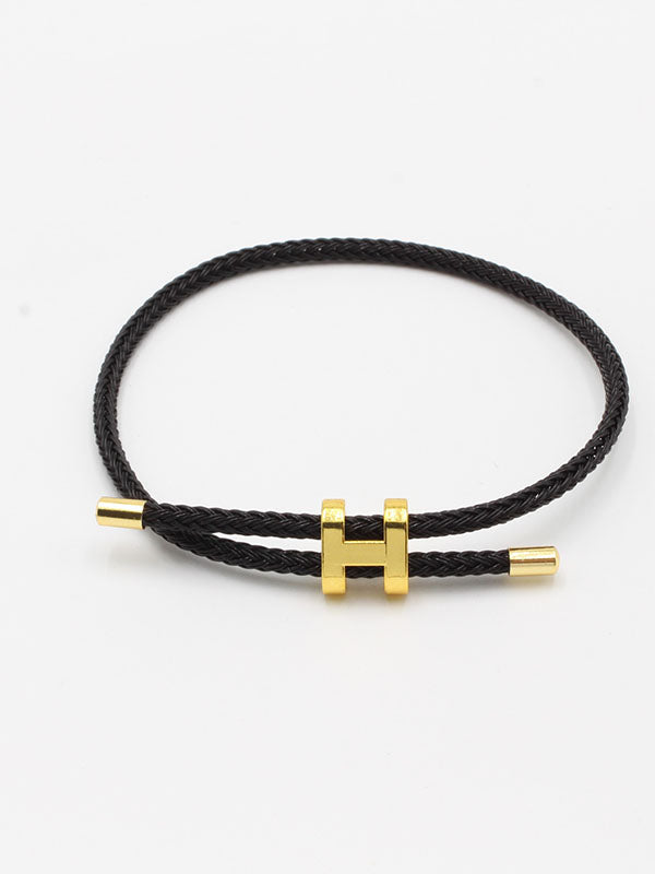 اسوارة هيرمز جلد اسود اسواره HERMES اسود