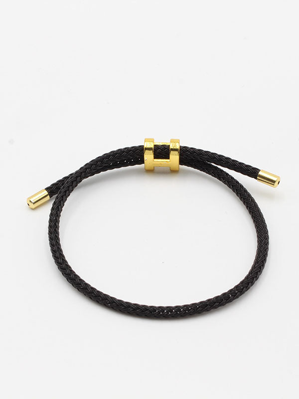 اسوارة هيرمز جلد اسود اسواره HERMES