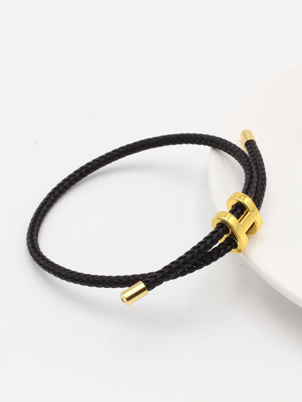 اسوارة هيرمز جلد اسود اسواره HERMES