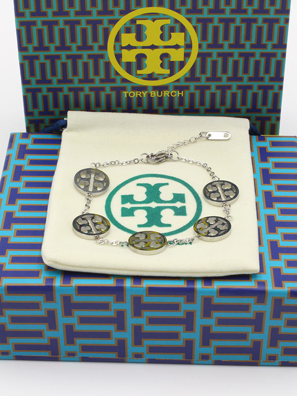 اسواره توري بورش فضي لوقو اسواره tory burch فضي