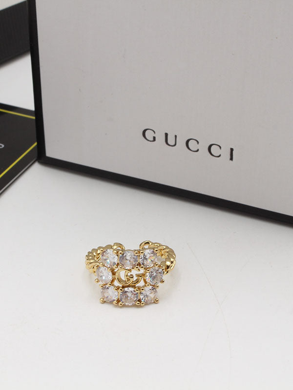 خاتم قوتشي جنزير زركون خواتم gucci ذهبي
