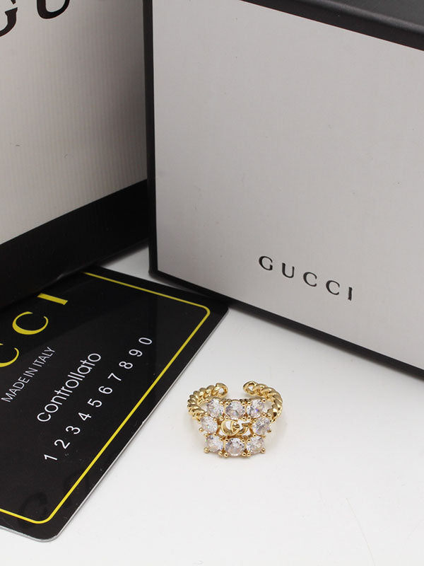 خاتم قوتشي جنزير زركون خواتم gucci