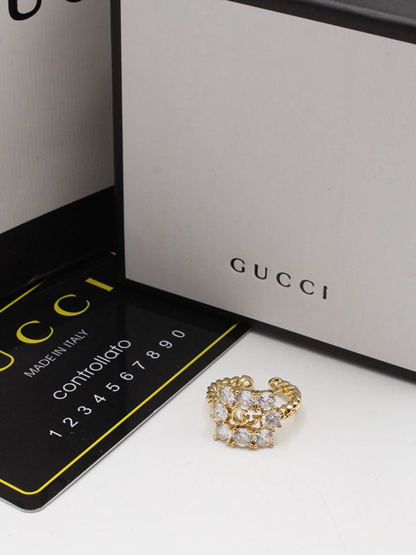 خاتم قوتشي جنزير زركون خواتم gucci