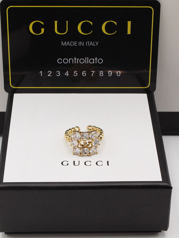 خاتم قوتشي جنزير زركون خواتم gucci