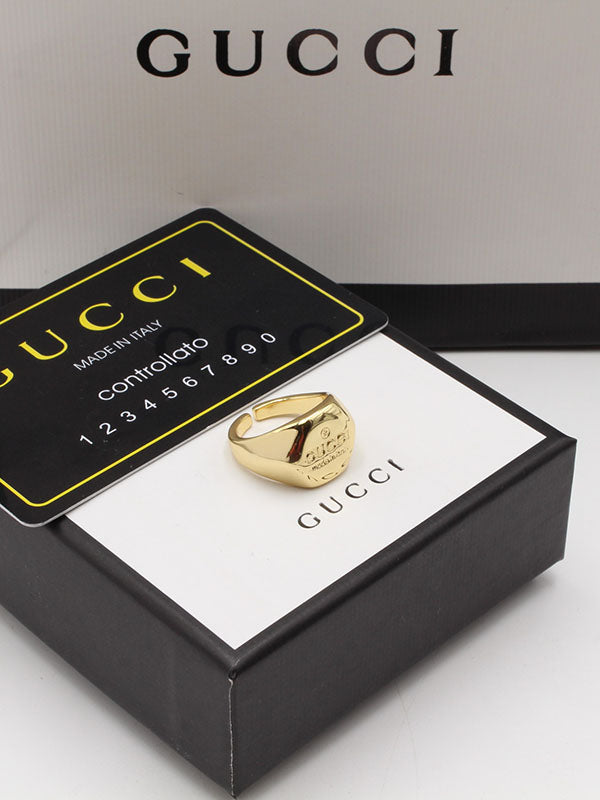 خاتم قوتشي ميتال لوقو خواتم gucci