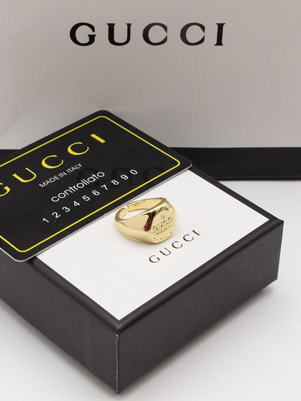 خاتم قوتشي ميتال لوقو خواتم gucci