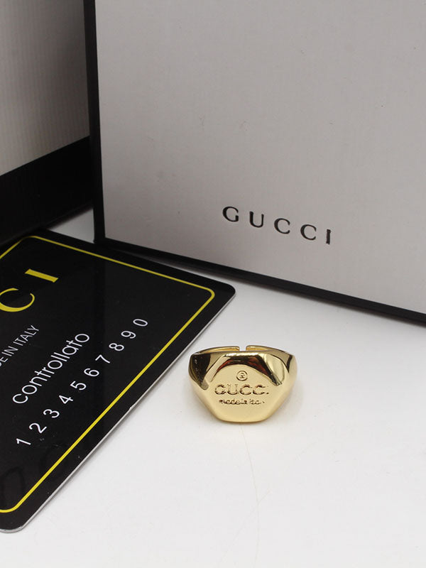 خاتم قوتشي ميتال لوقو خواتم gucci