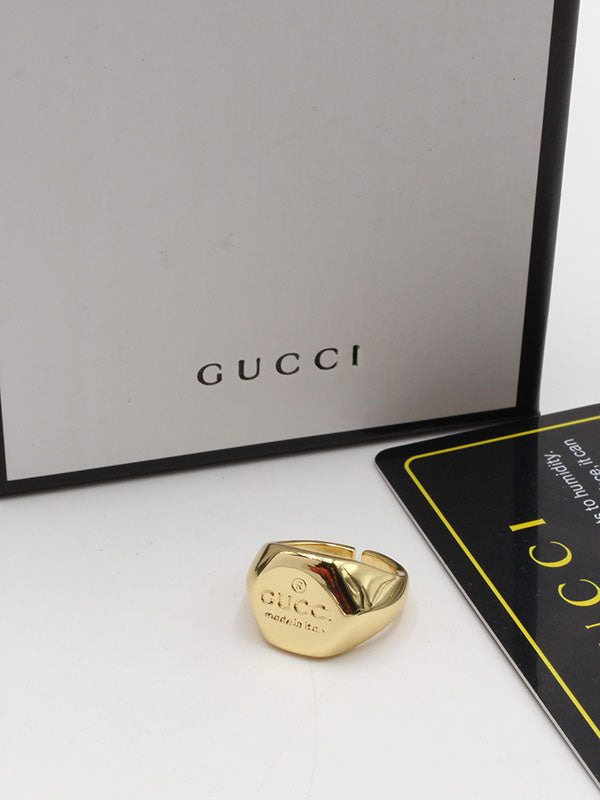 خاتم قوتشي ميتال لوقو خواتم gucci